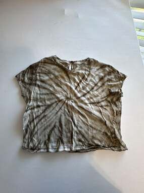 Comune Women's Spiral Tie-Dye Cropped T-Shirt
